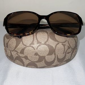 Coach Designer Sunglasses, Dark Tortoise | Brown